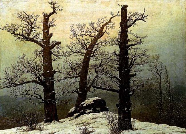 Caspar David Friedrich Dolmen in the Snow France oil painting art